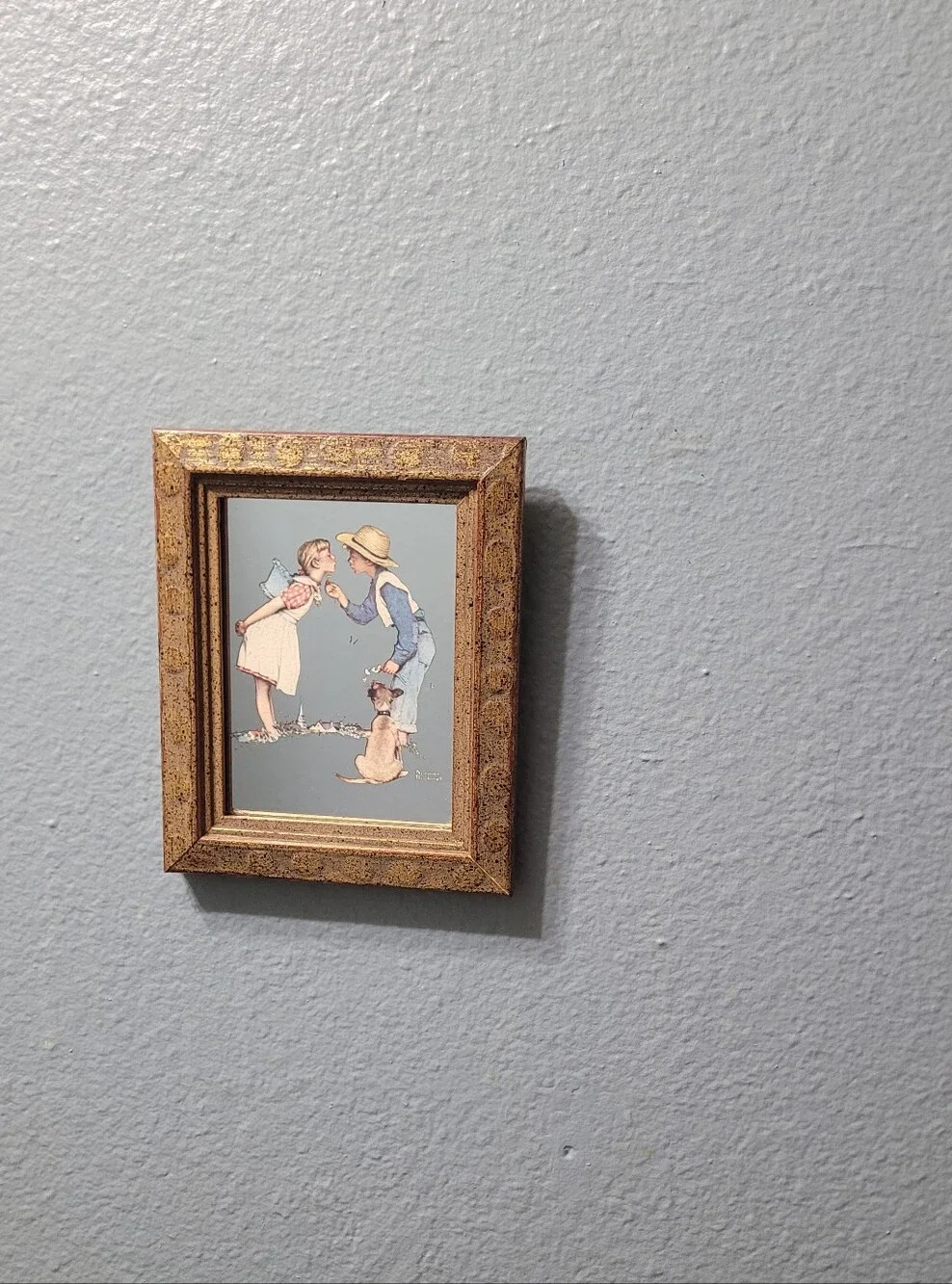 Norman Rockwell charming gold